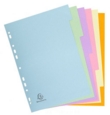 Exacompta Forever Recycled Divider 6 Part A4 170gsm Card Assorted Colours