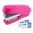 Rapesco Luna Less Effort Half Strip Stapler 50 Sheet Pink