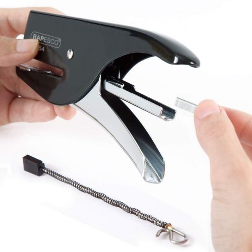 Rapesco SP-64 Plier 12 Sheet Black and Chrome