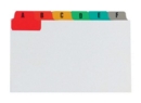 Concord Guide Cards A-Z 203x127mm White with Multicoloured Tabs