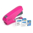 Rapesco Luna Less Effort Half Strip Stapler 50 Sheet Pink