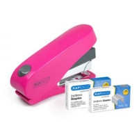 Rapesco Luna Less Effort Half Strip Stapler 50 Sheet Pink