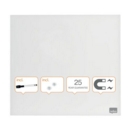 Nobo Magnetic Glass Whiteboard Tile 450x450mm White 1903957