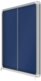Nobo Premium Plus Blue Felt Lockable Noticeboard Display Case 18 x A4 1355x970mm 1915334