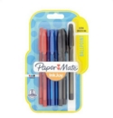 Paper Mate InkJoy 100 Ballpoint Pen 1.0mm Tip 0.7mm Line Black/Blue/Red (Pack 8)