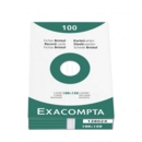 Exacompta Record Cards Ruled 150x100mm White (Pack 100) 13802X