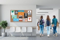 Nobo Impression Pro Widescreen Cork Noticeboard Aluminium Frame 890x500mm 1915415