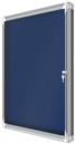 Nobo Premium Plus Blue Felt Lockable Noticeboard Display Case 8 x A4 924x668mm 1915327