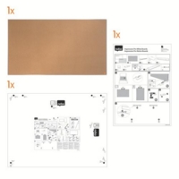 Nobo Impression Pro Widescreen Cork Noticeboard Aluminium Frame 890x500mm 1915415