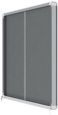 Nobo Premium Plus Grey Felt Lockable Noticeboard Display Case 18 x A4 1355x970mm 1915338