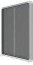 Nobo Premium Plus Grey Felt Lockable Noticeboard Display Case 18 x A4 1355x970mm 1915338