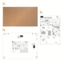Nobo Impression Pro Widescreen Cork Noticeboard Aluminium Frame 710x400mm 1915414