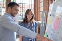 Nobo Portable Magnetic Steel Whiteboard and Notice board 1800 x 900mm Grey Trim Double-Sided Lightweight Collaboration System White 1915561