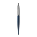 Parker Jotter Ballpoint Pen Waterloo Blue/Chrome Barrel Blue Ink