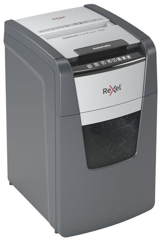 Rexel Optimum AutoFeed Plus 150X Cross Cut Shredder 44 Litre 150 Sheet Automatic/8 Sheet Manual Black 2020150X