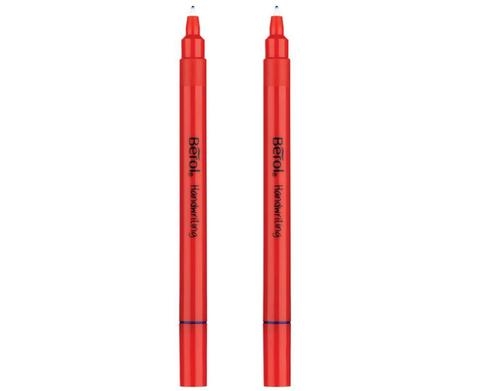 Berol Handwriting Pen 0.6mm Line Blue (Pack 2)