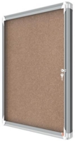 Nobo Premium Plus Cork Lockable Noticeboard Display Case Hinged Door 8 x A4 925x668mm 1915326