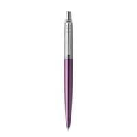 Parker Jotter Ballpoint Pen Victoria Violet/Chrome Barrel Blue Ink