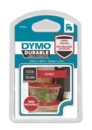 Dymo D1 Label Tape Durable 12mmx3m White on Red
