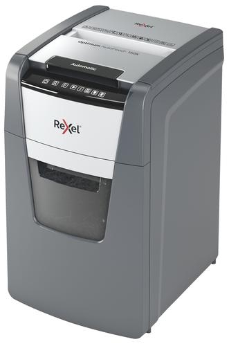 Rexel Optimum AutoFeed Plus 150X Cross Cut Shredder 44 Litre 150 Sheet Automatic/8 Sheet Manual Black 2020150X
