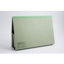 Guildhall Double Pocket Legal Wallet Manilla Foolscap 315gsm Green (Pack 25)