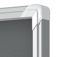 Nobo Premium Plus Lockable Noticeboard 18xA4 Sheets Grey Felt 1915338