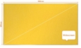 Nobo Impression Pro Widescreen Yellow Felt Noticeboard Aluminium Frame 1550x870mm 1915432