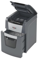 Rexel Optimum AutoFeed Plus 100X Cross Cut Shredder 34 Litre 100 Sheet Automatic/8 Sheet Manual Black 2020100X