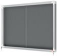 Nobo Premium Plus Lockable Noticeboard 8xA4 Sheets Grey Felt 1915336