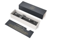 Parker IM Ballpoint Pen Black/Chrome Barrel with Blue Ink Gift Box