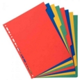 Exacompta Forever Recycled Divider 8 Part A4 220gsm Card Vivid Assorted Colours