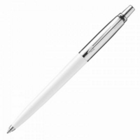 Parker Jotter Ballpoint Pen White Barrel Blue Ink