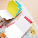 Stickn Magic Tracking Notes 70x70mm Ruled 100 Sheets White with Coloured Tab 21559