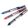 uni-ball Eye Micro UB-150 Liquid Ink Rollerball Pen 0.5mm Tip 0.3mm Line Plastic Free Packaging Blue (Pack 3)