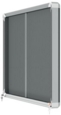 Nobo Premium Plus Lockable Noticeboard 8xA4 Sheets Grey Felt 1915336
