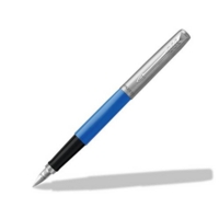 Parker Jotter Fountain Pen Blue/Stainless Steel Barrel Blue and Black Ink