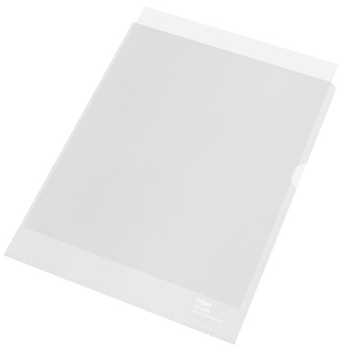 Rexel 100% Recycled A4 Folders Embossed Extra Strong Polypropylene 100 Micron (Pack 100) 2115704