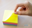 Stickn Sticky Notes Cube 76x76mm 400 Sheets Neon Colours 21539