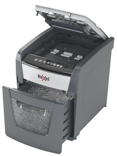 Rexel Optimum AutoFeed Plus 50X Cross Cut Shredder 20 Litre 50 Sheet Automatic/6 Sheet Manual Black 2020050X