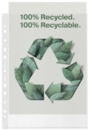 Rexel Recycled Multi Punched Pocket Polyproylene A4 70 Micron Top Opening Clear (Pack 100) 2115702
