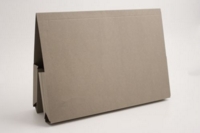 Guildhall Double Pocket Legal Wallet Manilla Foolscap 315gsm Grey (Pack 25)