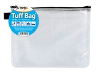 Tiger Tuff Bag Polypropylene A5 500 Micron Clear with Assorted Colour Zips