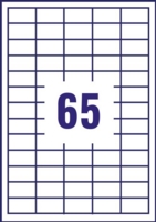 Avery Multipurpose Label 38x21.2mm 65 Per A4 Sheet White (Pack 2600 Labels) 3666-40