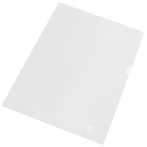 Rexel 100% Recycled A4 Folders Embossed Extra Strong Polypropylene 100 Micron (Pack 100) 2115704