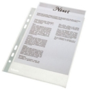 Esselte Multi Punched Pocket Polypropylene A5 50 Micron Top Opening Clear (Pack 100) 23782