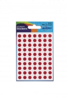 Avery Coloured Label Round 8mm Diameter Red (Pack 10 x 560 Labels) 32-301