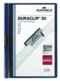 Durable Duraclip 30 Report File 3mm A4 Midnight Blue (Pack 25) 220028