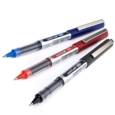 uni-ball Eye Micro UB-150 Liquid Ink Rollerball Pen 0.5mm Tip 0.3mm Line Plastic Free Packaging Black/Blue/Red (Pack 3)