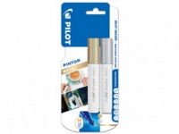 Pilot Pintor Medium Bullet Tip Paint Marker 4.5mm Gold and Silver Colours (Pack 2) 3131910517696