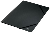 Leitz Recycled Card Folder With Elasticated Bands A4 Black (Pack of 10) 39080095